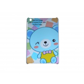 Coque pour Ipad Mini ourson bleu + film protection écran offert