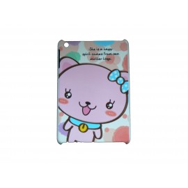 Coque pour Ipad Mini ourson rose nud bleu + film protection écran offert