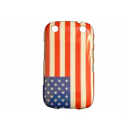 Coque pour Blackberry Curve 9320 drapeau USA/Etats-Unis + film protection écran offert