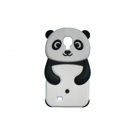 Coque silicone pour Samsung Galaxy S4 / I9500 panda noir et blanc + film protection écran offert