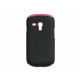 Coque pour Samsung Galaxy S3 Mini/ I8190 silicone noir et rose + film protection écran offert