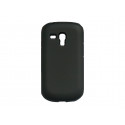 Coque pour Samsung Galaxy S3 Mini/ I8190 silicone noir semi-rigide + film protection écran offert