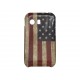 Coque silicone pour Samsung Galaxy Y/S5360 drapeau Etats-Unis/USA vintage + film protection écran offert