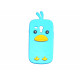 Coque pour Samsung Galaxy S3 Mini/ I8190 poussin bleu turquoise + film protection écran offert