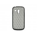 Coque pour Samsung Galaxy S3 Mini/ I8190 blanche strass + film protection écran offert