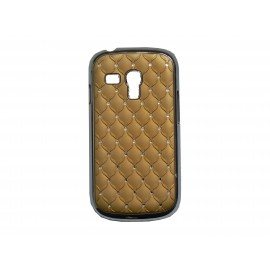 Coque pour Samsung Galaxy S3 Mini/ I8190 or strass + film protection écran offert