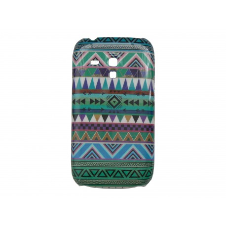 Coque pour Samsung Galaxy S3 Mini/ I8190 "Maya" vert + film protection écran offert