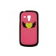 Coque pour Samsung Galaxy S3 Mini/ I8190 rose cur jaune strass + film protection écran offert