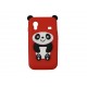 Coque pour Samsung S5830 Galaxy Ace silicone panda rouge oreilles noires + film protection écran offert