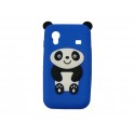 Coque pour Samsung S5830 Galaxy Ace silicone panda bleu oreilles noires + film protection écran offert