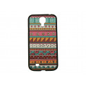 Coque pour Samsung Galaxy S4 / I9500 "Maya" pourtour noir version 2 + film protection écran offert