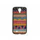 Coque pour Samsung Galaxy S4 / I9500 "Maya" pourtour noir version 3 + film protection écran offert