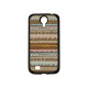 Coque pour Samsung Galaxy S4 / I9500 "Maya" pourtour noir version 4 + film protection écran offert