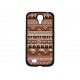 Coque pour Samsung Galaxy S4 / I9500 "Maya" pourtour noir version 5 + film protection écran offert