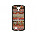 Coque pour Samsung Galaxy S4 / I9500 "Maya" pourtour noir version 5 + film protection écran offert