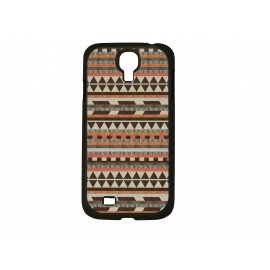 Coque pour Samsung Galaxy S4 / I9500 "Maya" pourtour noir version 8 + film protection écran offert