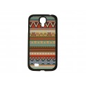 Coque pour Samsung Galaxy S4 / I9500 "Maya" pourtour noir version 9 + film protection écran offert