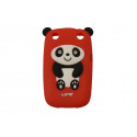 Coque pour Blackberry Curve 9320 silicone panda rouge oreilles noires + film protection écran offert