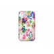 Coque pour Samsung S5830 Galaxy Ace silicone fleurs roses papillons bleus + film protection écran offert