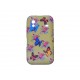 Coque pour Samsung S5830 Galaxy Ace silicone jaune papillons bleus+ film protection écran offert