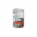 Coque pour Blackberry 8520 Curve Mini Cooper rouge + film protection écran offert