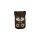 Coque pour Blackberry 8520 Curve silicone chien marron + film protection écran offert