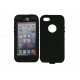 Coque pour Iphone 5 intégrale et incassable noire + film protection écran offert