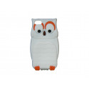 Coque pour Iphone 5 silicone hibou blanc + film protection écran offert