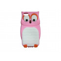 Coque pour Iphone 5 silicone hibou rose + film protection écran offert