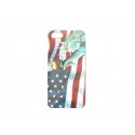 Coque pour Iphone 5 drapeaux Etats Unis/USA statue de la liberté  + film protection écran offert