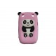 Coque pour Blackberry Curve 9320 silicone panda rose oreilles noires + film protection écran offert