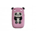 Coque pour Blackberry Curve 9320 silicone panda rose oreilles noires + film protection écran offert