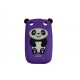 Coque pour Blackberry Curve 9320 silicone panda violet oreilles noires + film protection écran offert