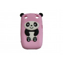 Coque pour Blackberry Curve 9320 silicone panda rose oreilles noires + film protection écran offert