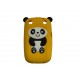 Coque pour Blackberry Curve 9320 silicone panda jaune oreilles noires + film protection écran offert