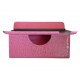 Pochette Ipad 2/3 nouvel Ipad simili-cuir rose crocodile + film protection écran