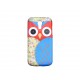 Coque pour Samsung Galaxy S4 Mini / I9190 hibou rouge + film protection écran offert