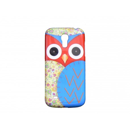 Coque pour Samsung Galaxy S4 Mini / I9190 hibou rouge + film protection écran offert