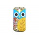 Coque pour Samsung Galaxy S4 Mini / I9190 hibou bleu + film protection écran offert