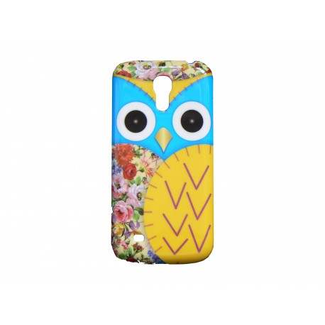 Coque pour Samsung Galaxy S4 Mini / I9190 hibou bleu + film protection écran offert