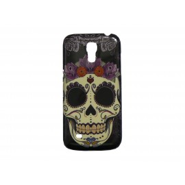 Coque pour Samsung Galaxy S4 Mini / I9190 tête de mort couronne roses+ film protection écran offert