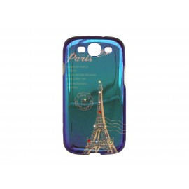 Coque pour Samsung Galaxy S3/I9300 tour Eiffel strass + film protection écran offert