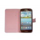 Pochette Etui à rabat pour Samsung I9300 simili-cuir dame aux roses + film protectin écran