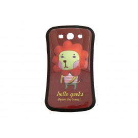 Coque silicone pour Samsung Galaxy S3 / I9300 lion + film protection écran offert