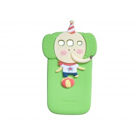 Coque silicone verte pour Samsung Galaxy S3 / I9300 éléphant + film protection écran offert