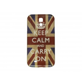 Coque pour Samsung Galaxy S4 / I9500 drapeau UK Angleterre Keep Calm + film protection écran offert