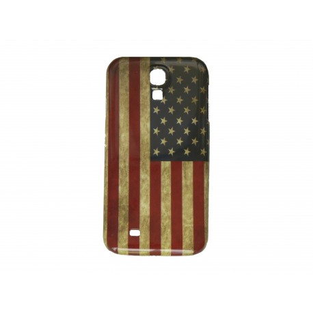 Coque pour Samsung Galaxy S4 / I9500 drapeau USA/Etats-Unis vintage + film protection écran offert