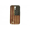 Coque pour Samsung Galaxy S4 / I9500 drapeau USA/Etats-Unis vintage + film protection écran offert