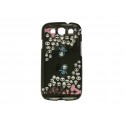 Coque pour Samsung Galaxy S3 / I9300 tête de mort blanche + film protection écran offert