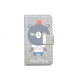 Pochette pour Samsung I9500 Galaxy S4 simili-cuir koala gris+ film protection écran